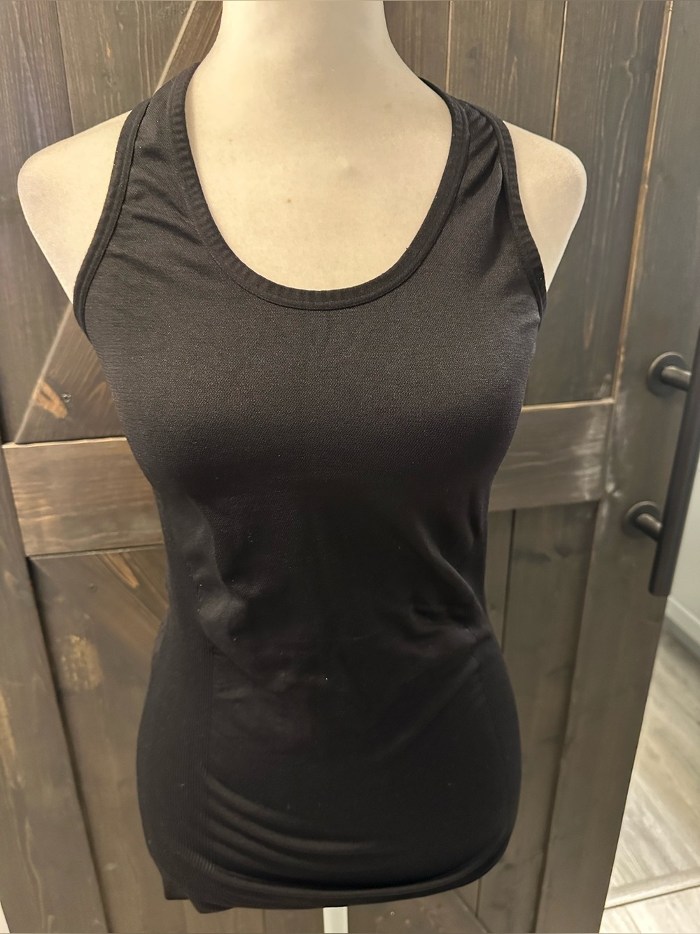 Bebe Classic Black Racerback Tank Top - Size ?